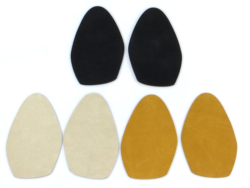 Soles2dance 3 Pairs Stick-on Suede Soles With Industrial-Strength Adhesive Backing for High-Heeled Shoes. Resole Old or Convert Favorite Heels to Perfect Dance Shoes. [SUEDE-LA-3pk-allcol] - Image 1